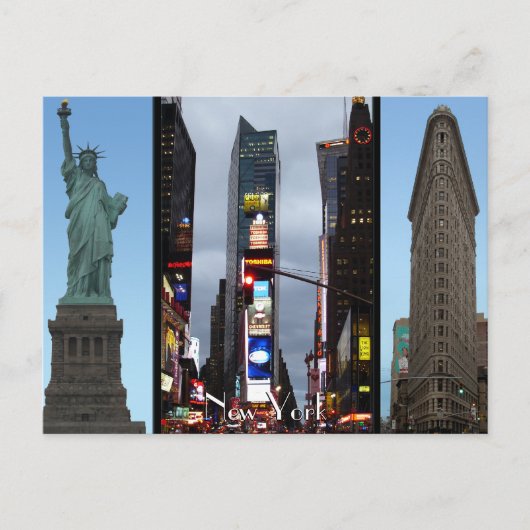 New York Briefkaart New York Landmark Souvenir Car (Voorkant)