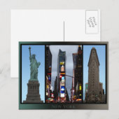 New York Briefkaart New York Landmark Souvenir Car (Voorkant / Achterkant)