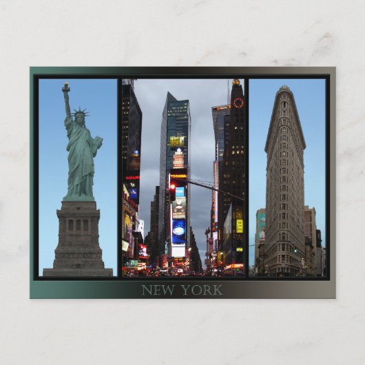 New York Briefkaart New York Landmark Souvenir Car (Voorkant)