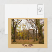 New York Briefkaarten NYC Central Park Briefkaarte (Voorkant / Achterkant)