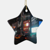 New York Broadway at night Keramisch Ornament (Rechts)