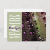 New York-Brooklyn appartementenblok Briefkaart (Voorkant / Achterkant)