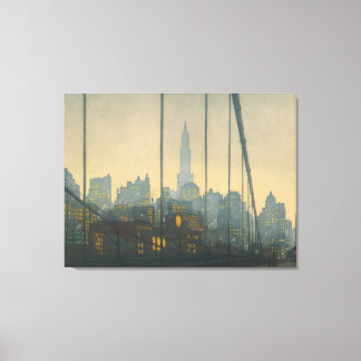 New York - Brooklyn Bridge (1972) - Tavik Canvas Afdruk