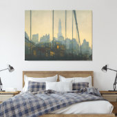 New York - Brooklyn Bridge (1972) - Tavik Canvas Afdruk (Insitu (Slaapkamer))