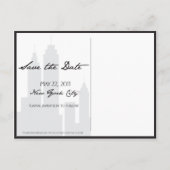 New York Brooklyn Bridge Bewaar de datum Aankondigingskaart (Achterkant)