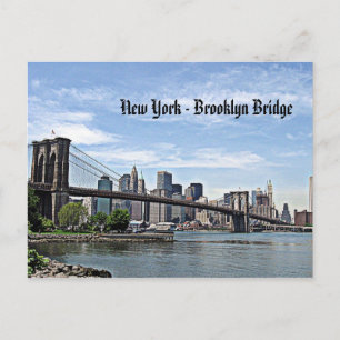 New York - Brooklyn Bridge Briefkaart