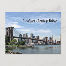 New York - Brooklyn Bridge Briefkaart