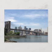 New York - Brooklyn Bridge Briefkaart (Voorkant)