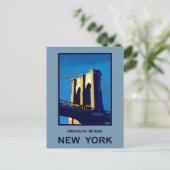 New York Brooklyn Bridge Briefkaart (Staand voorkant)