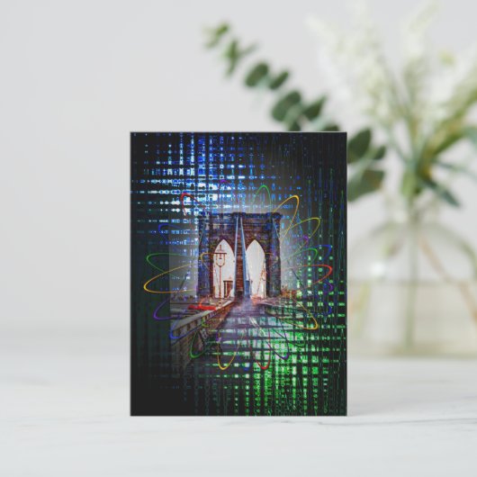 New York - Brooklyn Bridge Briefkaart (Staand voorkant)