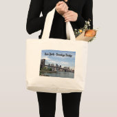 New York - Brooklyn Bridge Grote Tote Bag (Voorkant (product))