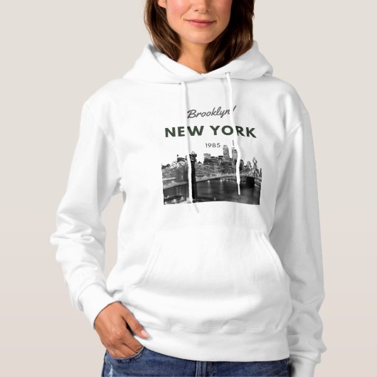 New York Brooklyn Bridge Hoodie (Voorkant)