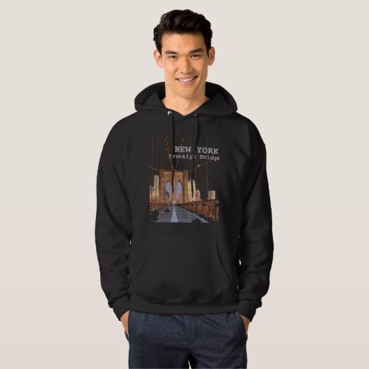 New York Brooklyn Bridge Hoodie (Voorkant volledig)