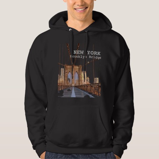 New York Brooklyn Bridge Hoodie (Voorkant)