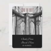  New York Brooklyn Bridge Save The Date (Voorkant)