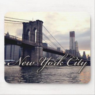 New York Brooklyn Bridge Sunset Mousepad Muismat
