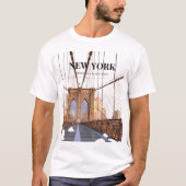 New York Brooklyn Bridge T-shirt (Voorkant)
