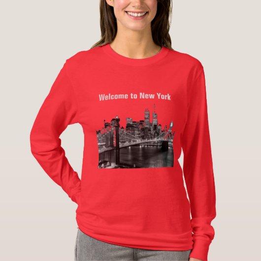 New York Brooklyn Bridge T-shirt (Voorkant)