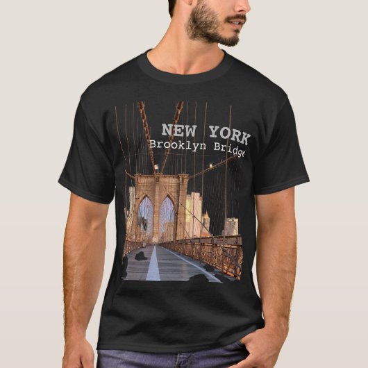 New York Brooklyn Bridge T-shirt (Voorkant)