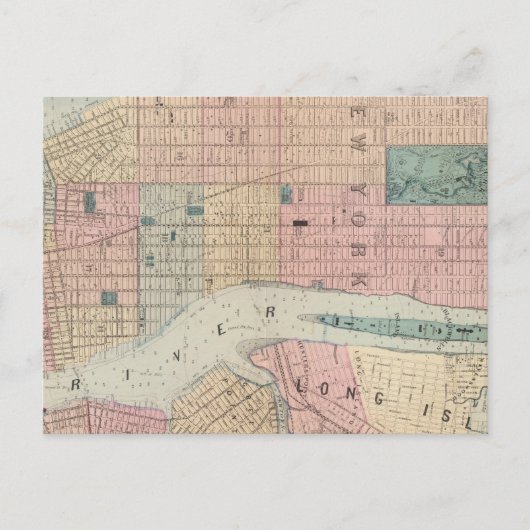 New York, Brooklyn Briefkaart (Voorkant)