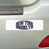 New York Brooklyn Bumpersticker (Op auto)