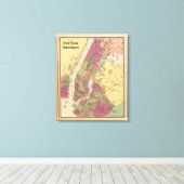 New York, Brooklyn Canvas Afdruk (Insitu (Houten vloer))