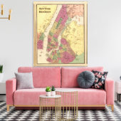 New York, Brooklyn Canvas Afdruk (Insitu (Woonkamer))