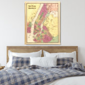 New York, Brooklyn Canvas Afdruk (Insitu (Slaapkamer))