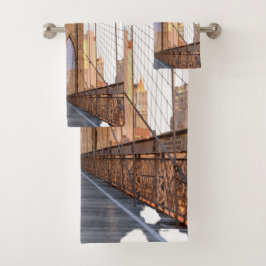 New York Brooklyn Design Bath Towel Set Bad Handdoek