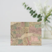 New York, Brooklyn Map van Mitchell Briefkaart (Staand voorkant)