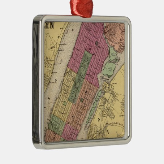 New York, Brooklyn Metalen Ornament (Rechts)