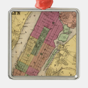 New York, Brooklyn Metalen Ornament