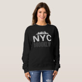 New York Brooklyn/New York Pullover/NYC College Trui (Voorkant volledig)