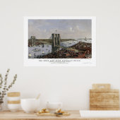 New York & Brooklyn, NY Panoramic Map - 1885 Poster (Keuken)
