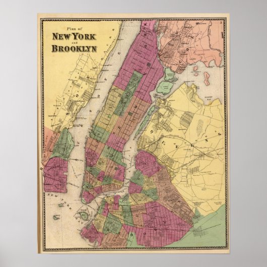 New York, Brooklyn Poster (Voorkant)