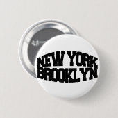 New York Brooklyn Ronde Button 5,7 Cm (Voorkant /achterkant)