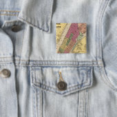 New York, Brooklyn Vierkante Button 5,1 Cm (In situ)