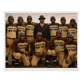 New York Brown Bombers Football Team Perfect Poster