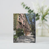 New York Brownstone Upper West Side Buildings NYC Briefkaart (Staand voorkant)