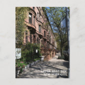 New York Brownstone Upper West Side Buildings NYC Briefkaart (Voorkant)