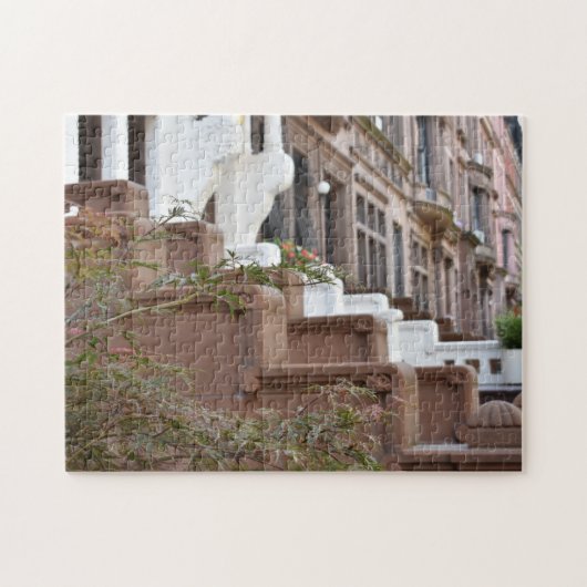 New York Brownstone Upper West Side Buildings NYC Legpuzzel (Horizontaal)