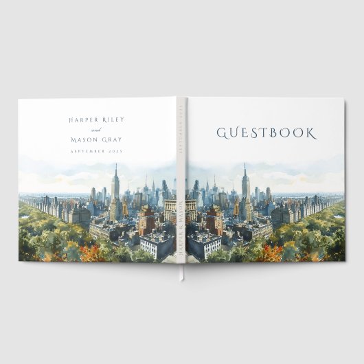 New York bruiloft Gastenboek (Volledig)