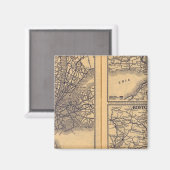 New York, Buffalo, Boston Magneet (Voorkant / Achterkant)