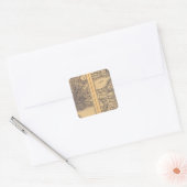 New York, Buffalo, Boston Vierkante Sticker (Envelop)