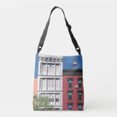 New York Buildings Crossbody Tas (Achterkant)