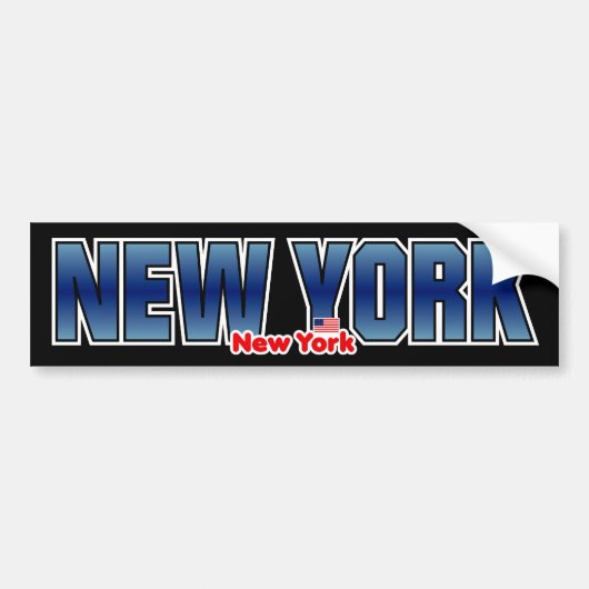 New York Bumper Bumpersticker (Voorkant)