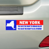 NEW YORK BUMPERSTICKER (Op auto)