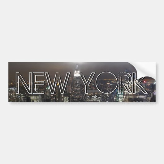 New York Bumpersticker NY City Bumpersticker (Voorkant)