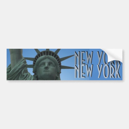 New York Bumpersticker Statue of Liberty Stickers (Voorkant)