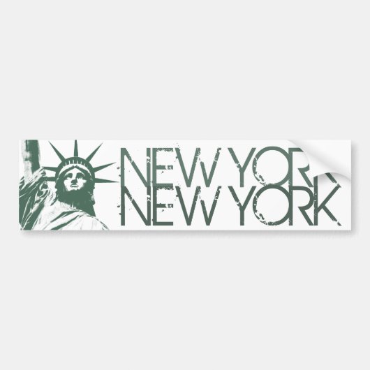 New York Bumpersticker Statue of Liberty Stickers (Voorkant)